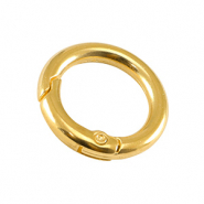 Componenti di metallo DQ portachiavi 24mm oro (privo di nichel)