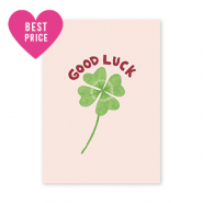 BY31® Espositori bigiotteria in cartoncino "Good luck" rosa chiaro-verde-rosso-uggine