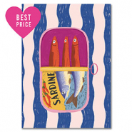 BY31® Espositori bigiotteria in cartoncino "Sardine" blu-bianco