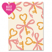 BY31&reg; Espositori bigiotteria in cartoncino chiavi biancastro-rosso-oro