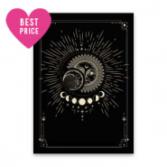 Espositori bigiotteria in cartoncino sole & luna nero-giallo