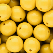 DQ Perline in acrilico 18 mm lucido Vibrant yellow 13-0858 TCX