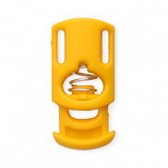 Componenti colorati chiusura stopper per cordoncino rettangolo arancione tropicale