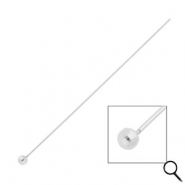 BY31&reg; Componenti in acciaio inossidabile chiodini a testa pallina 70mm argento