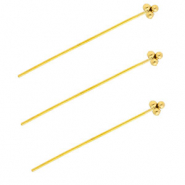 BY31&reg; Componenti in acciaio inossidabile chiodini a testa palline 35mm oro