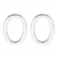 BY31&reg; Orecchini in acciaio inossidabile ovale argento