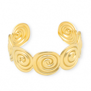 Bracciali in acciaio inossidabile bangle spirale oro