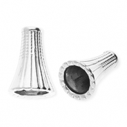 Componenti in acciaio inossidabile terminale cono 11mm argento