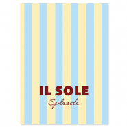 BY31&reg; Espositori bigiotteria in cartoncino "Il sole splende" giallo-blu chiaro-rosso magono