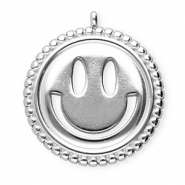 BY31® Ciondoli in acciaio inossidabile smiley argento