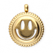 BY31® Ciondoli in acciaio inossidabile smiley oro