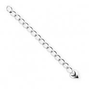 BY31® Componenti in acciaio inossidabile allungatrice set cuore argento