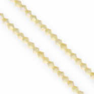 Perline sfaccettate bicone 4mm giallo chiaro-rivestimento AB
