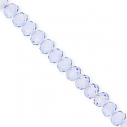 Perline sfaccettate 6x5mm rondella blu