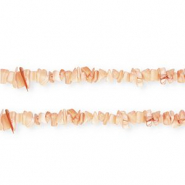 Perline di conchiglia chips arancio salmone