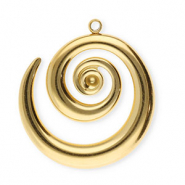 Ciondoli in acciaio inossidabile spirale oro