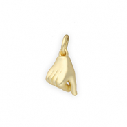 Metallo TQ in ottone ciondolo "I love you" oro
