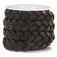 Gli articoli in vera pelle e vera pelle scamosciata  Pelle DQ intrecciata 10 mm piatta