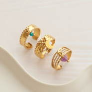 Set di ispirazione Ecco come personalizzare questi anelli in acciaio inossidabile con occhiello