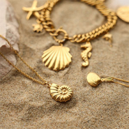 Set di ispirazione Crea gioielli bellissimi con ciondoli in acciaio inossidabile a forme marine