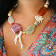 Set di ispirazione Crea collane e orecchini meravigliosi con perline in pietra naturale