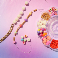 Set di ispirazione Braccialetti colorati con perline in acrilico