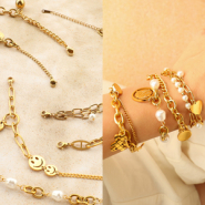 Set di ispirazione Combina senza limiti con i nostri bracciali in acciaio pronti all’uso