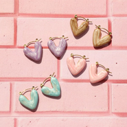 Novità Collana con perline sfaccettate e orecchini cuore