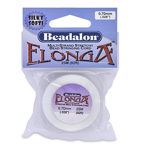 Beadalon filo infilaperle elastico Elonga diametro 0,.mm bianco