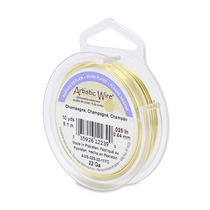 Artistic Wire 22 Gauge champagne argentato