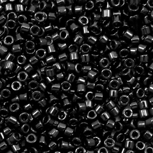 Perline Miyuki Delica 11/0 Opaque black DB-10