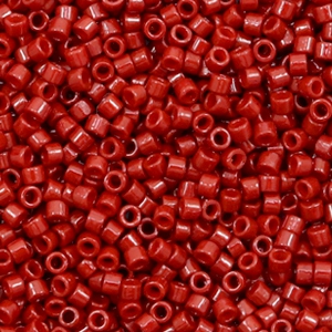 Perline Miyuki Delica 11/0 Duracoat opaque dyed jujube red DB-2119