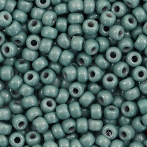 Rocailles Miyuki 8/0 Duracoat opaque eucalyptus green 8-4481
