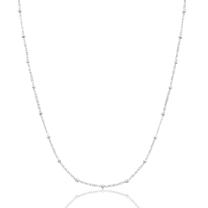 Collane in acciaio inossidabile con palline argento