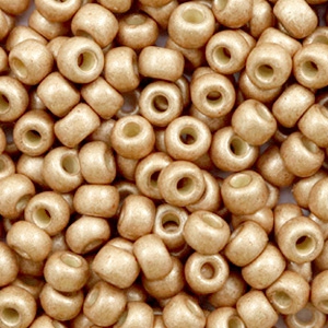 Rocailles Miyuki 6/0 Duracoat galvanized matte champagne 6 - 4204F