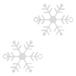 Distanziatori in stile boh&eacute;mien fiocco di neve argento