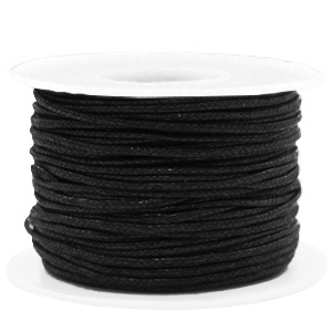Cordoncino cerato 1.5mm nero