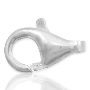 Componenti in argento 925 chiusura moschettone 8mm argento