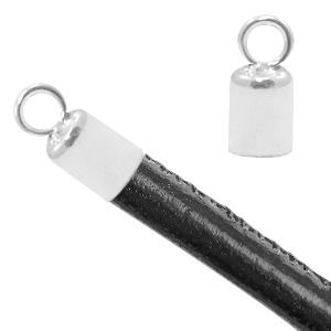 Componenti in argento 925 terminali 2mm argento