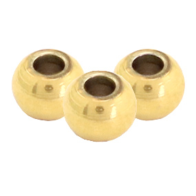 Perline in acciaio inossidabile 4mm oro