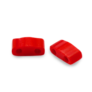Perline Miyuki tila met&agrave; 5x2.3mm Opaque red HTL-408