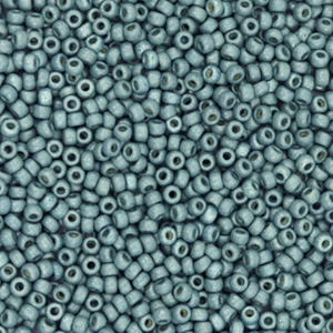 Rocailles Miyuki 11/0 Duracoat galvanized matte sea foam green 11-4217F