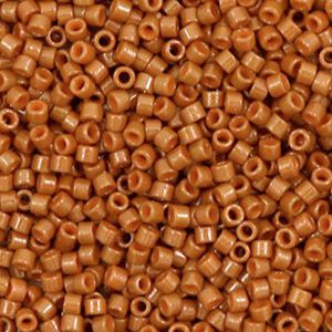 Perline Miyuki Delica 11/0 Duracoat opaque dyed sienna brown DB-2109