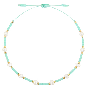 Braccialetti alla moda Miyuki con perle turchese verde