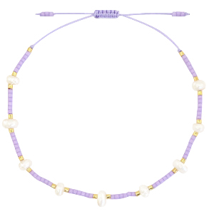Braccialetti alla moda Miyuki con perle lilac viola