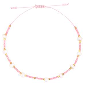 Braccialetti alla moda Miyuki con perle rosa