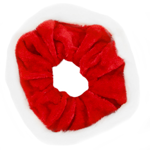 Elastici per capelli Natale rosso-bianco