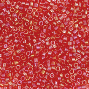 Perline Miyuki Delica 11/0 Fancy lined scarlet rose DB-2374