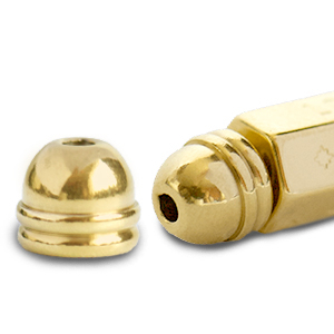 Message beads C.U.S&reg; per bigiotteria teminal oro (privo di nichel)