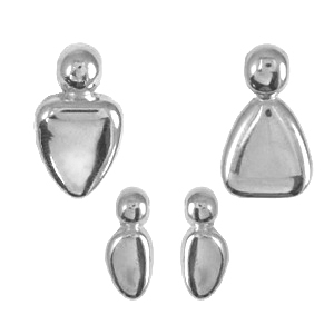 Ciondoli di metallo DQ famiglia argento antico (privo di nichel)